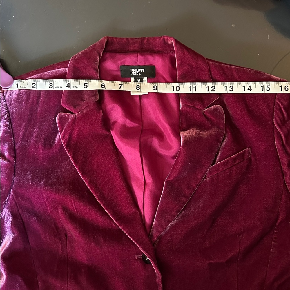 Philippe Adec Silk Jacket in Rich Eggplant - Picture 9 of 10